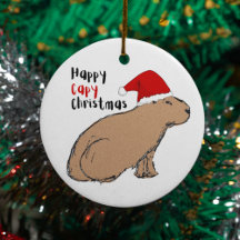 Cute Capybara Ornaments and Gifts