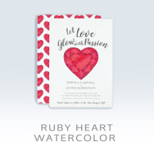 Let love glow with passion ruby red wedding
