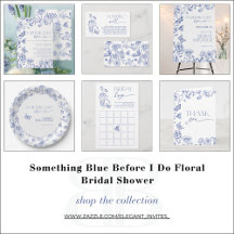 Something Blue Before I Do Floral Bridal Shower