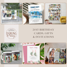 21st Birthday Cards, Gifts and Invitations