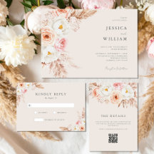 Minimalist Boho Fall Floral Wedding 