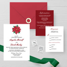 Classic Red Poinsettia Wedding Collection