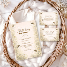 Soft Meadow Honey Bee Baby Shower