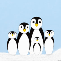 The Cute Penguin Family Collection