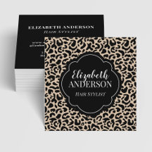 Leopard Print Animal Pattern Beauty Salon Office