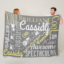 Soft Fleece Blankets Personalized 