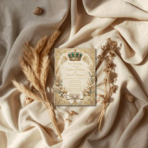 Ivory Gold Crown Elegant Royal Boho Wedding