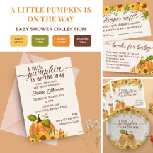 Little Pumpkin Fall Baby Shower Collection