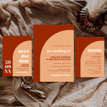 Chic Peach Terracotta Arch Boho Wedding Collection