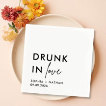 Drunk In Love Wedding Napkins
