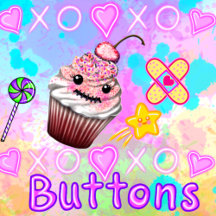 Cutie Pie Kawaii Buttons 