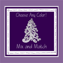 Custom Color Christmas Tree Drawing