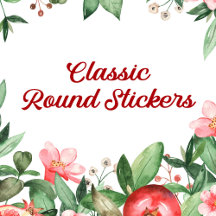 Pomegranate Fruits of the Spirit Round Stickers