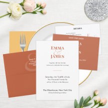 Terracotta Ampersand Wedding | Modern Minimalist
