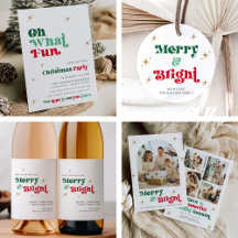 ROXY CHRISTMAS Retro Fun Bright Typography Modern