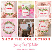 Strawberry 1st Birthday Party Berry First