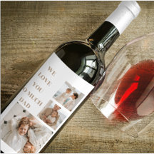 Modern Collage Photo & We Love Dad Gifts