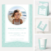 Modern & elegant turtle pattern birthday party