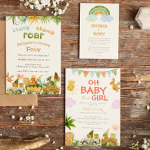 Modern Dinosaur Baby Shower Collection