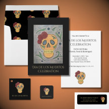 Festive Sugar Skull Day of the Dead Halloween 