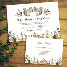 Rustic Boho Woodland Animal Wedding Suite