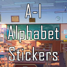 A-I Alphabet Stickers