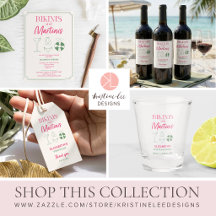 Bikinis and Martinis Bridal Shower Beach Chic