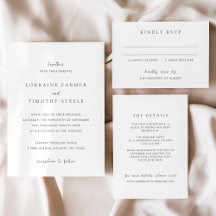 Timeless Wedding Invitation Suite