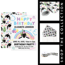 Orca Whale Birthday Party Supplies