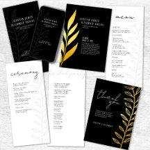 Boho Gold Foil Vintage Wedding Wedding Collection