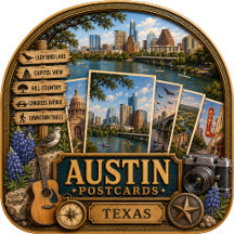 Austin Texas Postcards/Gifts