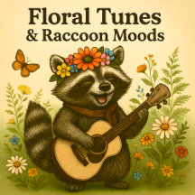 Floral Tunes & Raccoon Moods