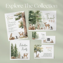 Forest Woodland Animals Baby Shower Collection