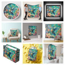 Humming Bird Tropical Flowers Collection