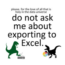 Exporting to a Spreadsheet with Dinos