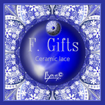 Ceramic Lace Blue of Greece F.GIFTS