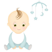 Cute Baby Boy and his Mobile Baby Shower