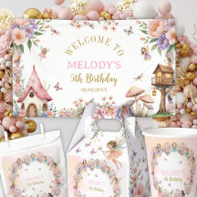 Whimsical Enchanted Fairy Garden 5th Birthday