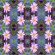 Retro Pink Daisy Flower Pattern