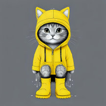 Funny cats in Rain Boots – cute Humor