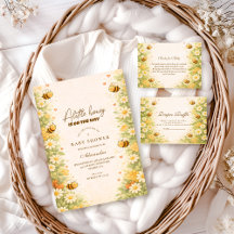 Floral Honey Bee Baby Shower