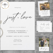 Nothing Fancy Just Love Minimalist Wedding