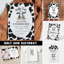Holy Cow Girl Birthday Party