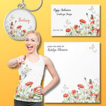 Poppies, Wildflowers, & Butterflies