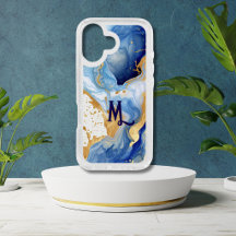 Elegant Personalized Monogram & Name iPhone Cases