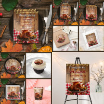 Rustic Thanksgiving Roasted Turkey Baby Shower