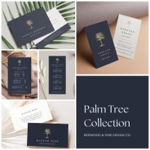 Faux Gold Palm Tree Collection