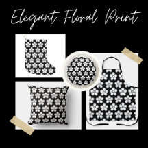 Elegant Floral Print   Botanical Design  