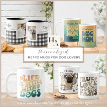 Personalized Retro Mugs for Dog Lovers