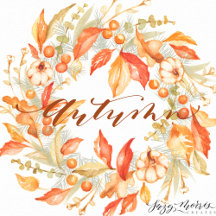 Autumn in Watercolor :: decor, cards, gifting